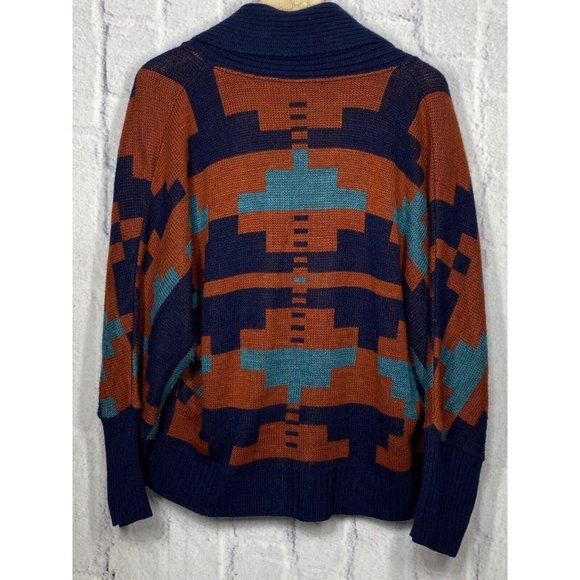 Woolrich Open‎ Cardigan Southwestern Womens Size 10 Acrylic - Picture 2 of 11